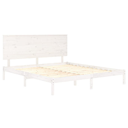 Bed Frame Without Mattress 183X203 Cm King Solid Wood