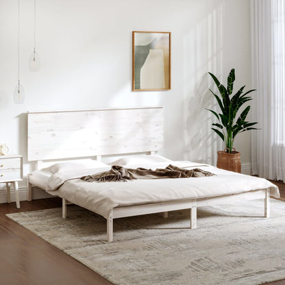 Bed Frame Without Mattress 183X203 Cm King Solid Wood