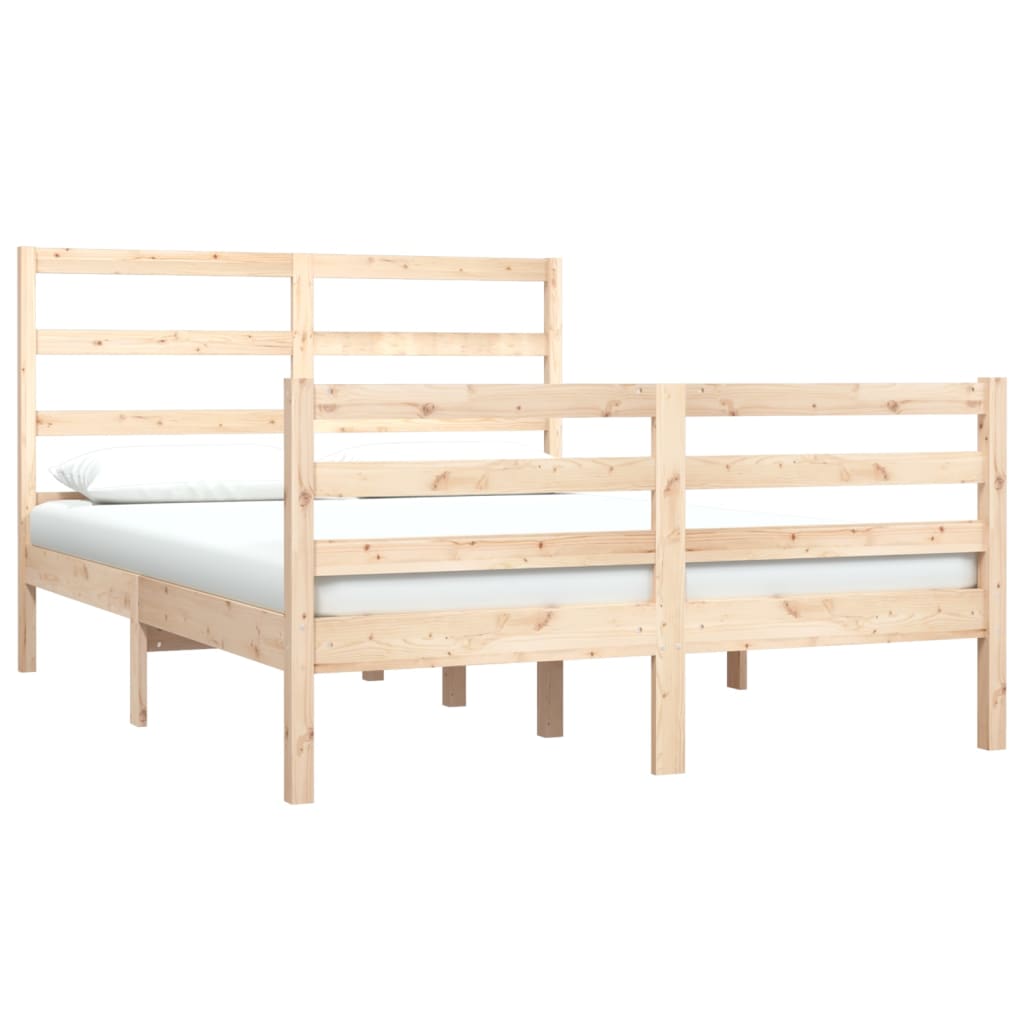Bed Frame Without Mattress Solid Wood Pine