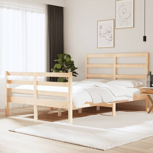 Bed Frame Without Mattress Solid Wood Pine