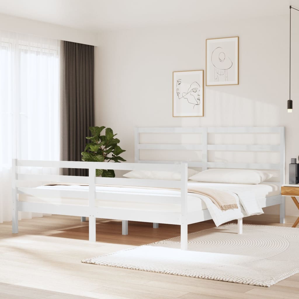 Bed Frame Without Mattress Solid Wood Pine
