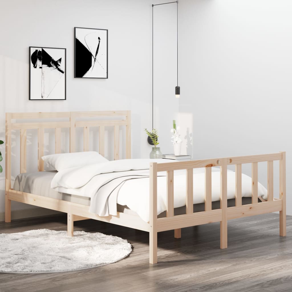 Bed Frame Without Mattress Solid Wood