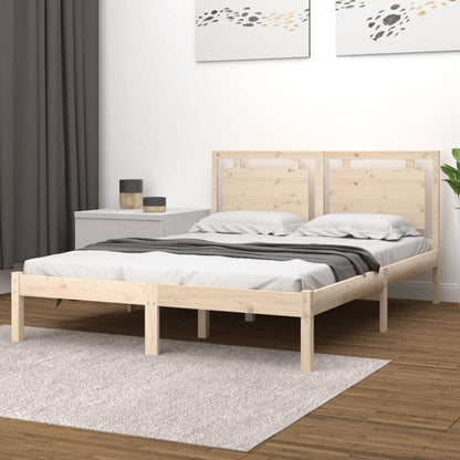 Bed Frame Without Mattress 183X203 Cm King Solid Wood