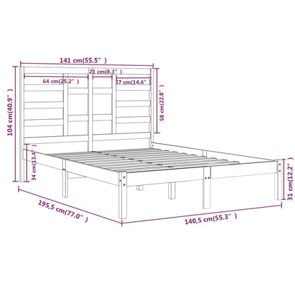 Bed Frame Without Mattress Solid Wood
