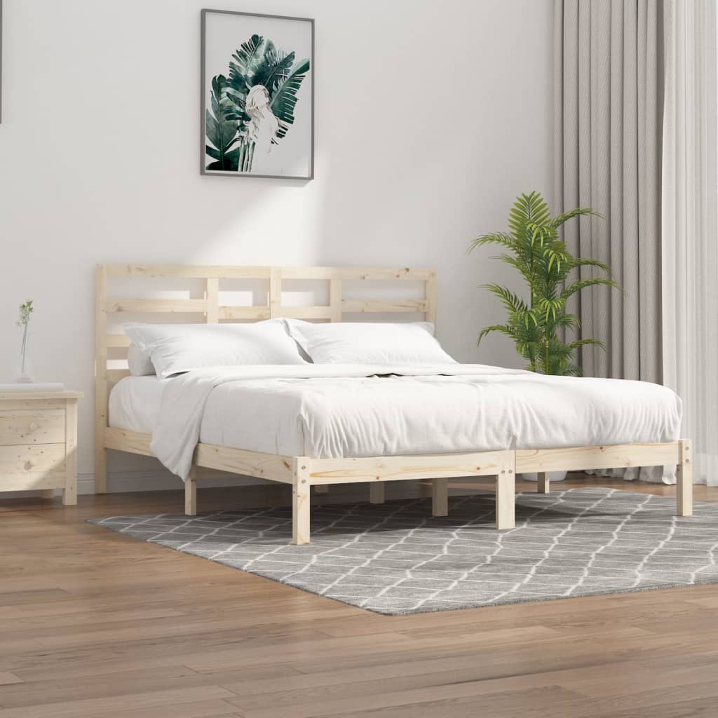 Bed Frame Without Mattress Solid Wood