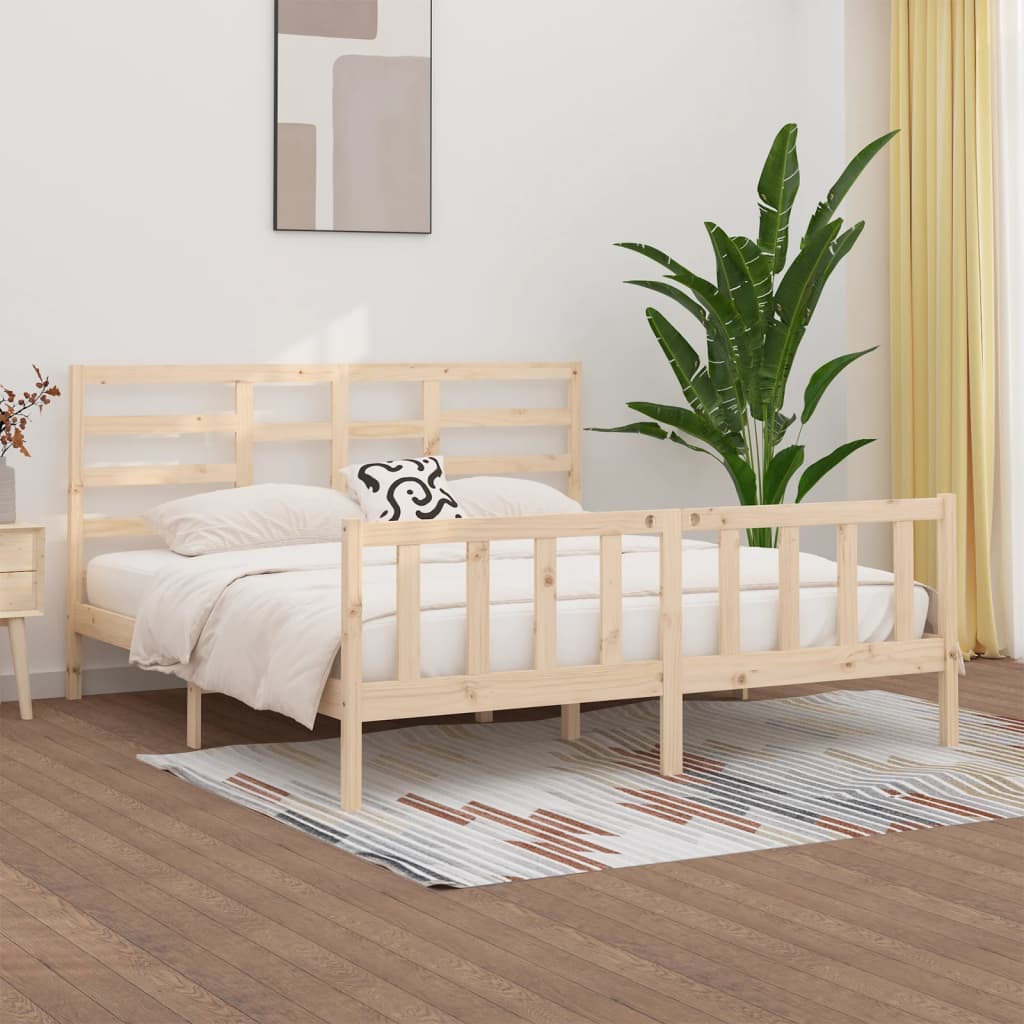 Bed Frame Without Mattress Solid Wood