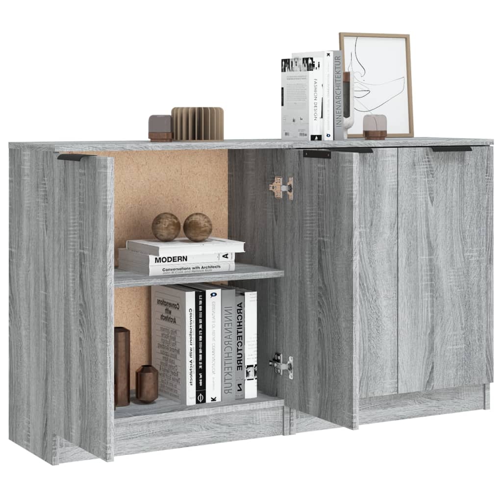 Sideboards 2 Pcs 60X30X70 Cm Engineered Wood