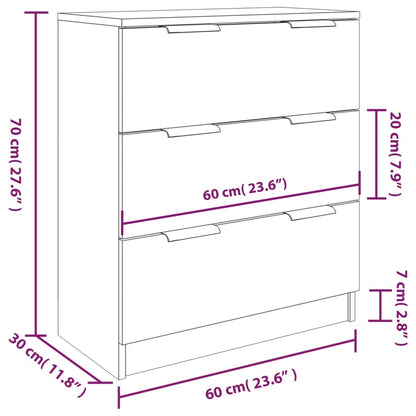 3 Piece Sideboards Engineered Wood