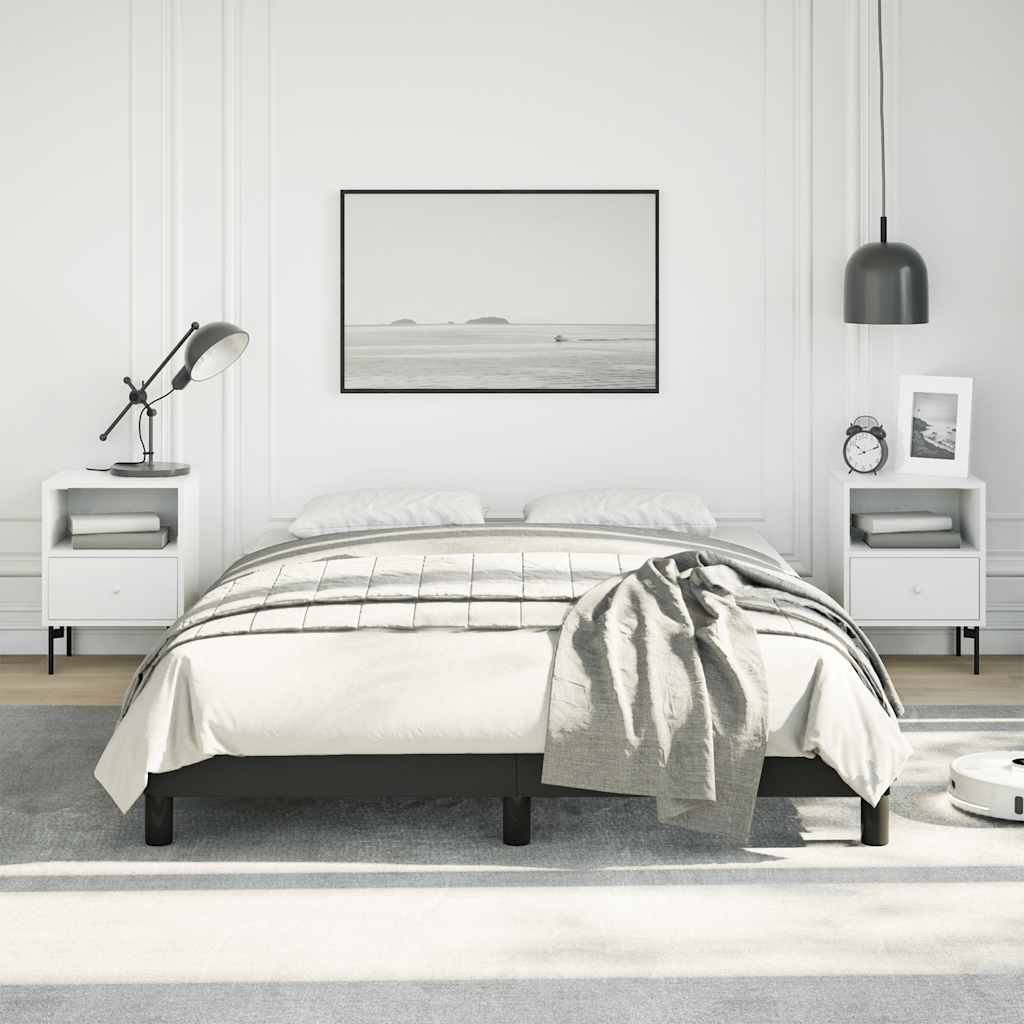 Bed Frame Without Mattress 152X203 Cm Queen Faux Leather