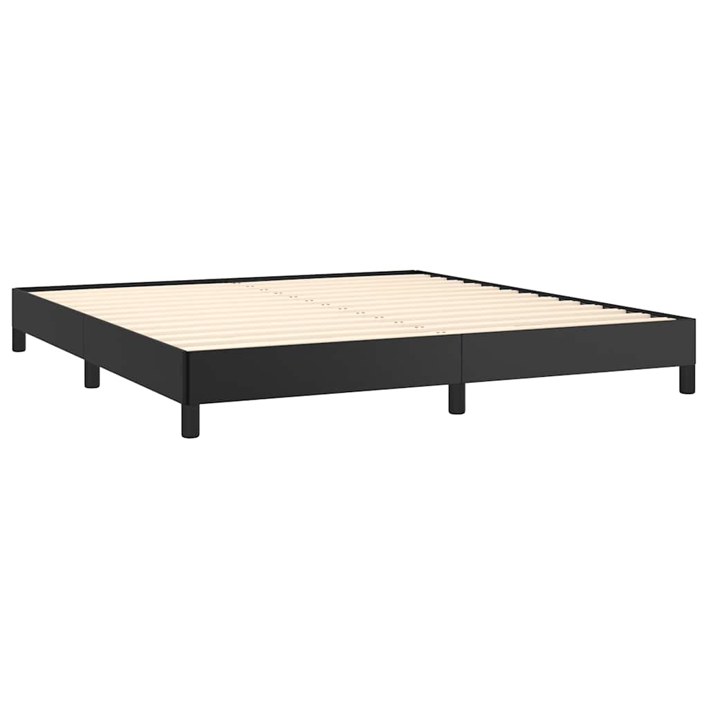 Bed Frame Without Mattress 152X203 Cm Queen Faux Leather