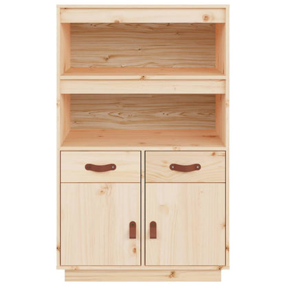 Highboard 67X40X108.5 Cm Solid Wood Pine