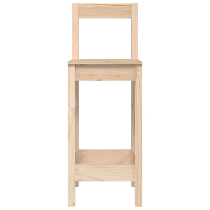 Bar Chairs 2 Pcs Solid Wood Pine