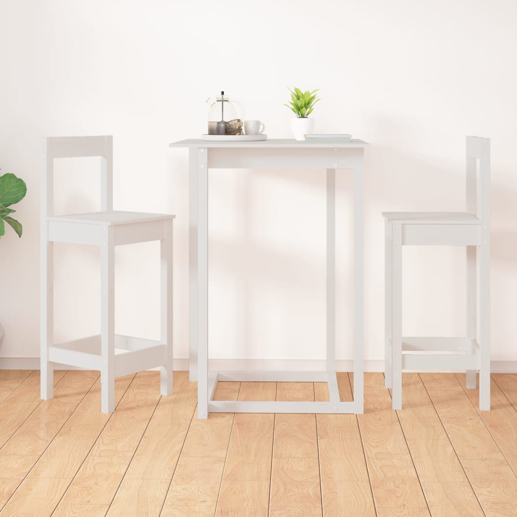 Bar Chairs 2 Pcs Solid Wood Pine