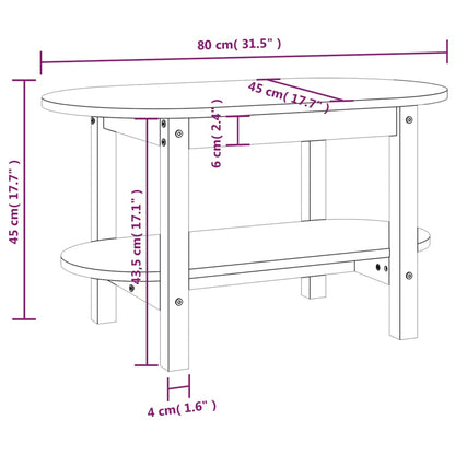 Coffee Table Solid Wood Pine