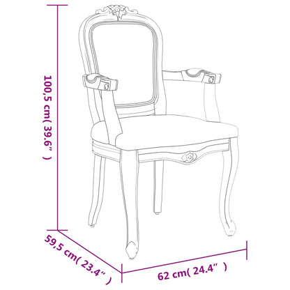Dining Chairs 2 Pcs 62X59.5X100.5 Cm Velvet