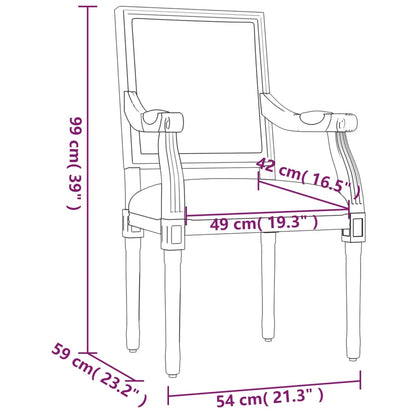 Sofa Chair 54X59X99 Cm Linen