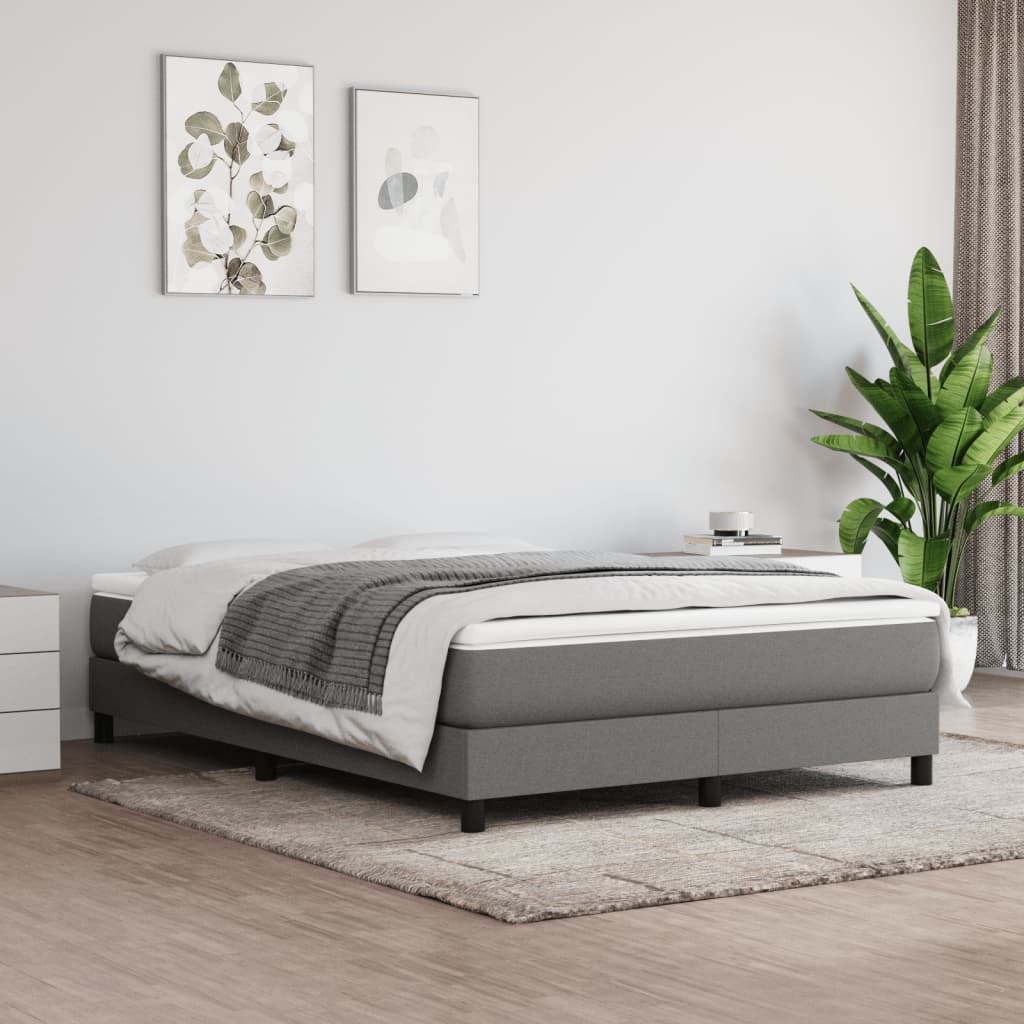 Box Spring Bed Without Mattress Fabric
