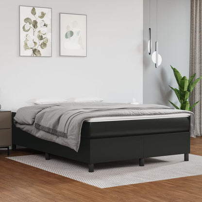 Box Spring Bed Without Mattress Faux Leather