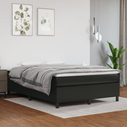 Box Spring Bed Without Mattress Faux Leather