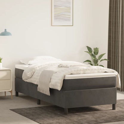 Box Spring Bed Without Mattress Velvet