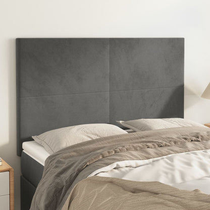 Headboards 4 Pcs 100 Cm Velvet