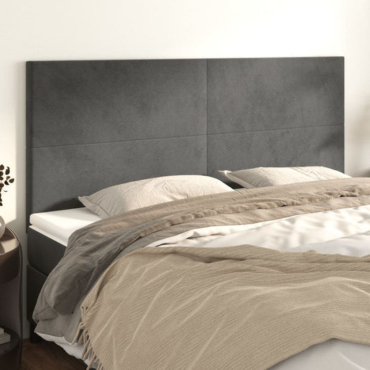 Headboards 4 Pcs 100 Cm Velvet