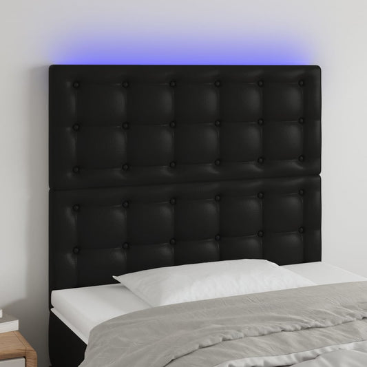 Led Headboard 100 Cm Faux Leather