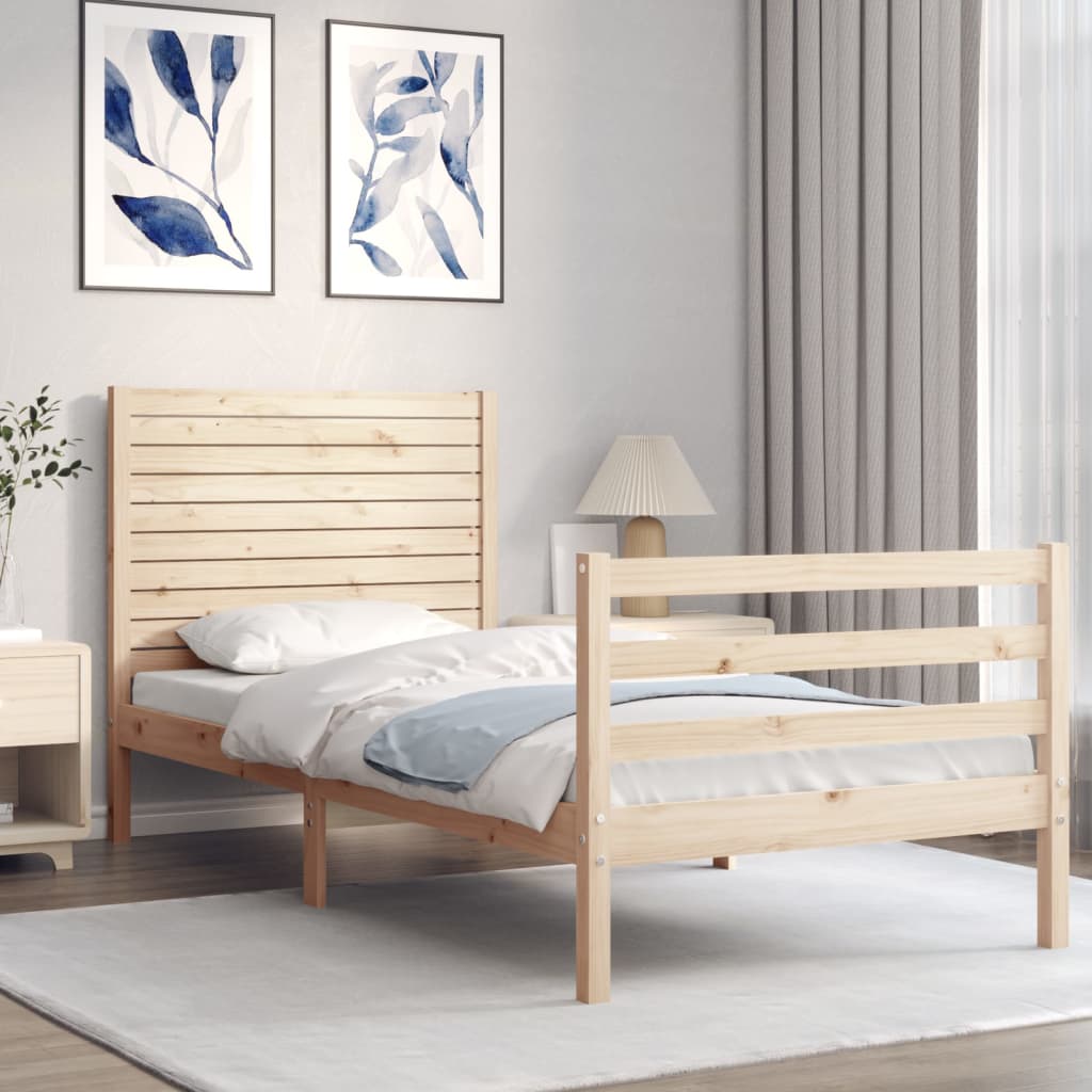 Bed Frame Without Mattress Solid Wood