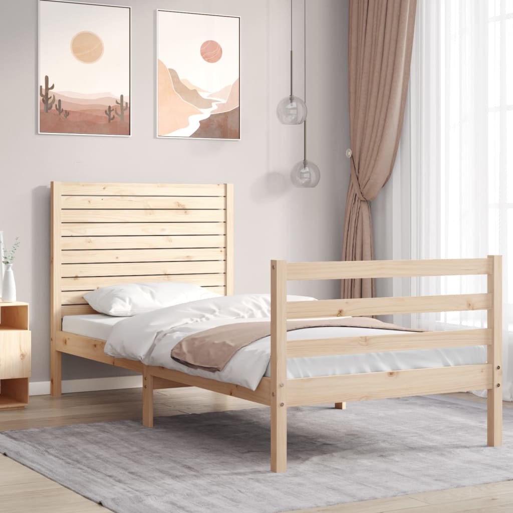 Bed Frame Without Mattress Solid Wood