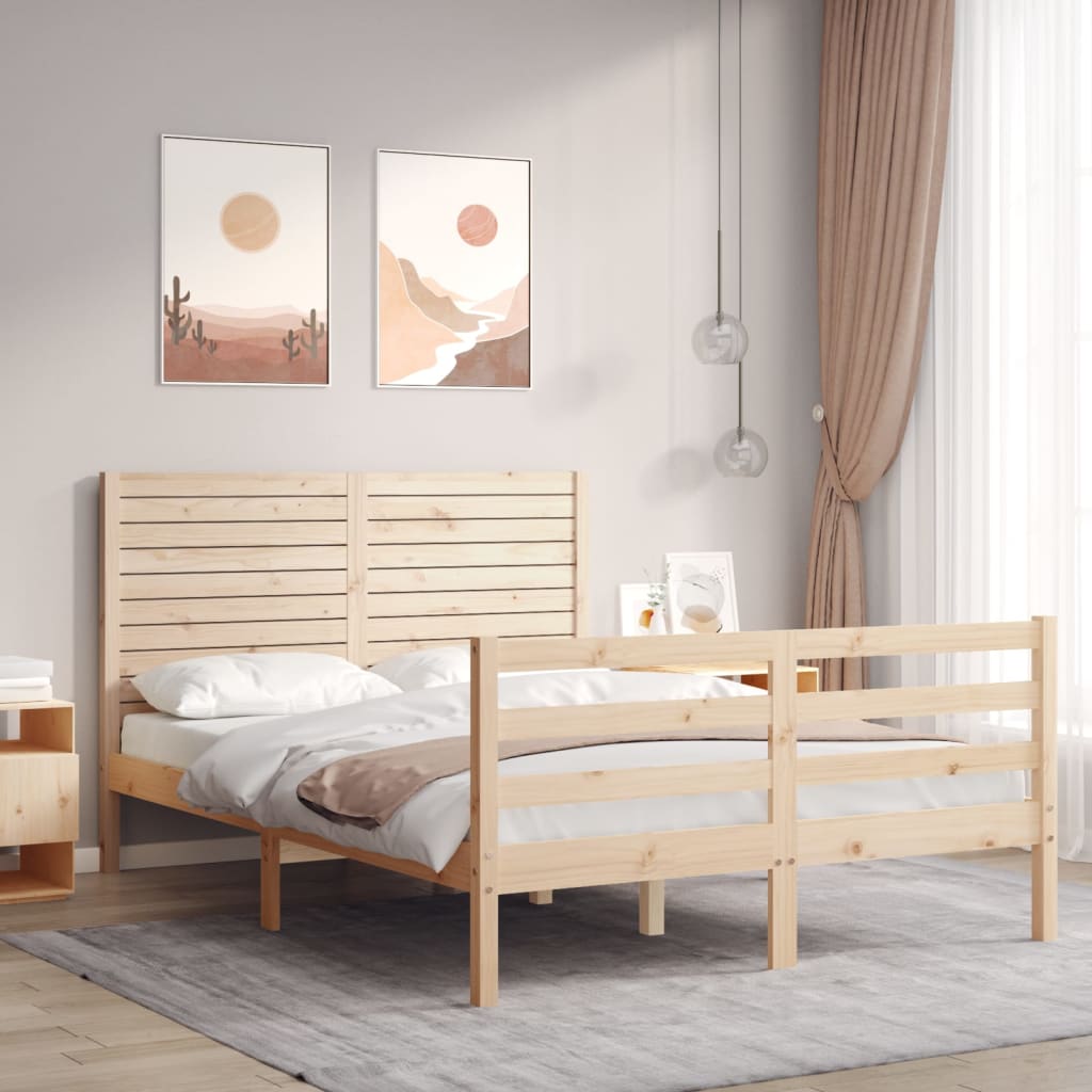 Bed Frame Without Mattress Solid Wood