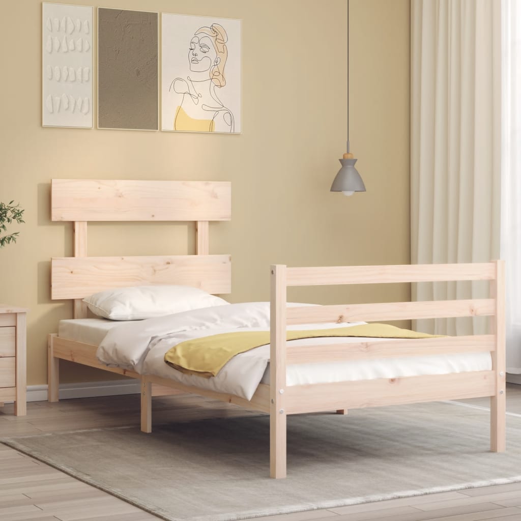 Bed Frame Without Mattress Solid Wood