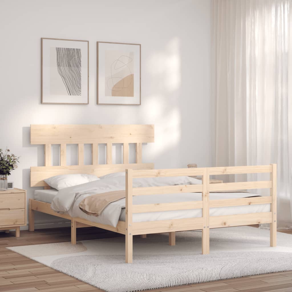 Bed Frame Without Mattress Solid Wood