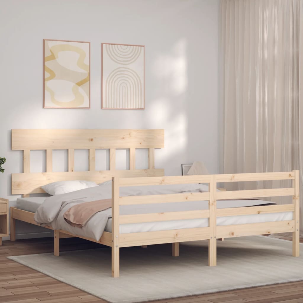 Bed Frame Without Mattress Solid Wood