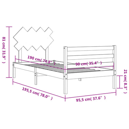 Bed Frame Without Mattress Solid Wood