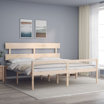 Bed Frame Without Mattress Solid Wood