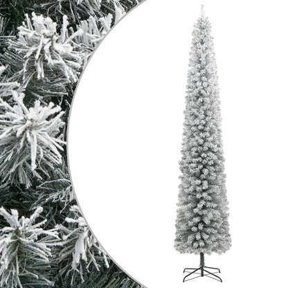Slim Artificial Pre-Lit Christmas Tree With Ball Set Green