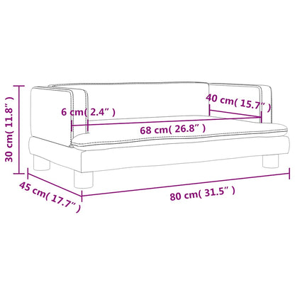 Kids Sofa Velvet