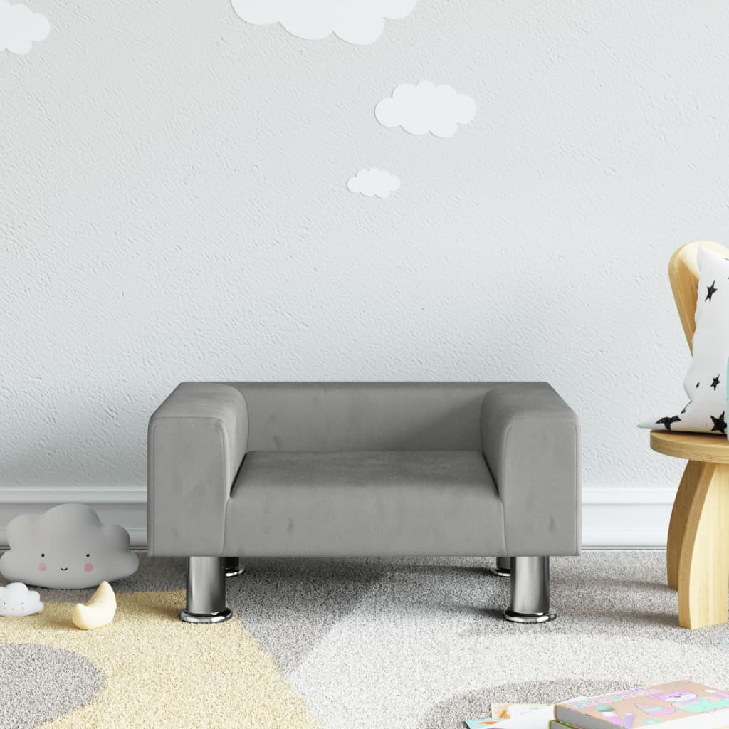 Kids Sofa Velvet