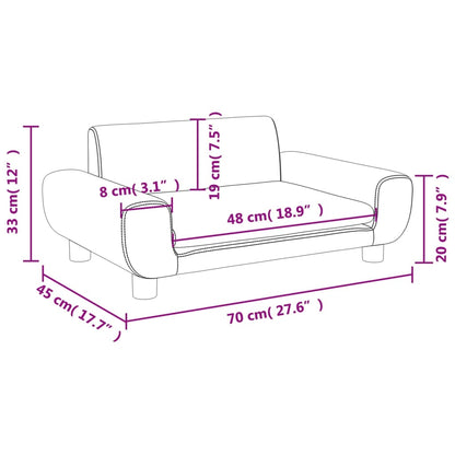 Kids Sofa Velvet