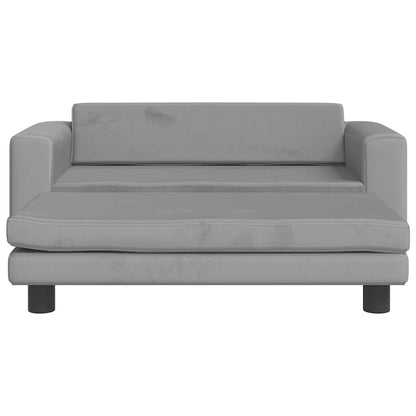 Kids Sofa With Footstool 100X50X30 Cm Velvet