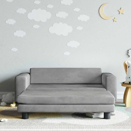 Kids Sofa With Footstool 100X50X30 Cm Velvet