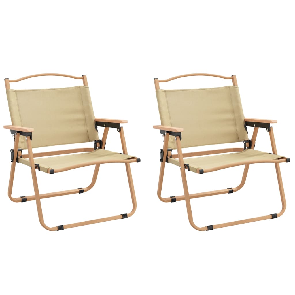 Camping Chairs 2 Pcs Oxford Fabric