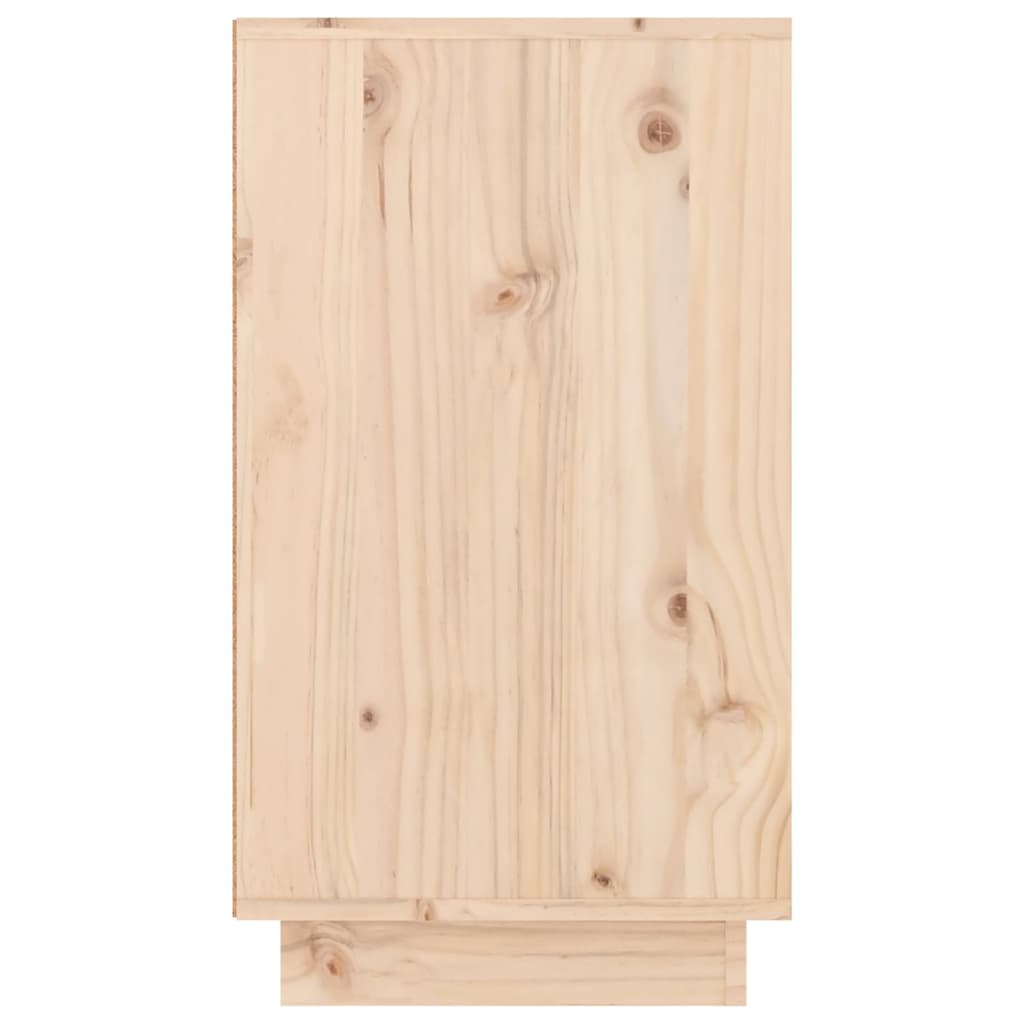 Shoe Cabinet 110X34X61 Cm Solid Wood Pine