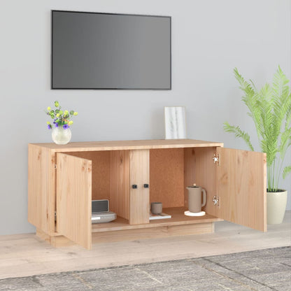 Tv Cabinet 80X35X40.5 Cm Solid Wood Pine