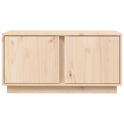 Tv Cabinet 80X35X40.5 Cm Solid Wood Pine