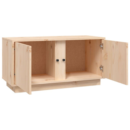 Tv Cabinet 80X35X40.5 Cm Solid Wood Pine