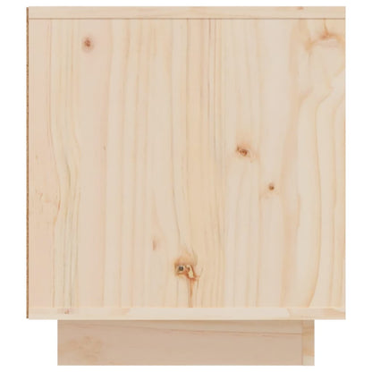 Tv Cabinet 110X35X40.5 Cm Solid Wood Pine