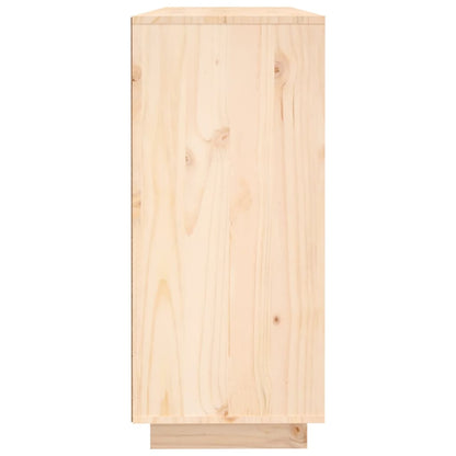 Sideboard 120X35X80 Cm Solid Wood Pine