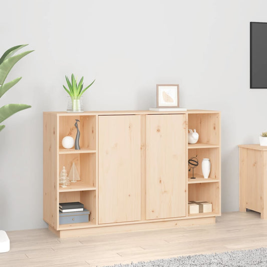Sideboard 120X35X80 Cm Solid Wood Pine