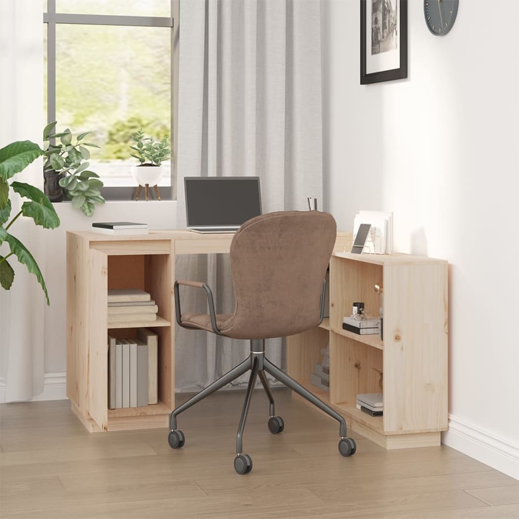Desk 110X50X75 Cm Solid Wood Pine